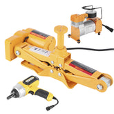 3 Ton Electric Jack 16. 12.7cm Lifting with Electric Impact Wrench Air Pump Set for Tire Replace Repair