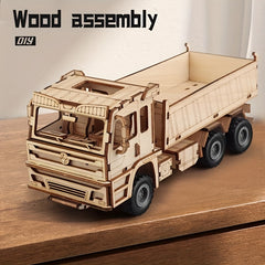 3D Woodcraft Handicraft Set, 3D Wooden Puzzles for Adults - Truck Kits for Adults, Model Car Kits, -Unique Gift on Birthday/Easter/Christmas Day, for Handicraft Enthusiasts, Assemble Your Collectibles