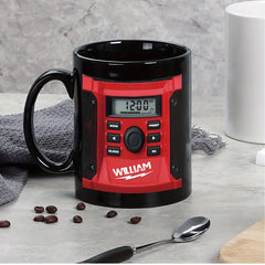 1pc 11oz Custom Name Mug with Digital Clock & Music Player - Personalized Father's Day Gift, Birthday Present for Men, Boyfriend, Dad - Hand Wash Only, Reusable Coffee Cup, Coffee Mug