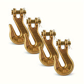 4pcs G70 Heavy-Duty U-Hooks with Safety Lock - Ideal for Securing Cargo on Trucks & Trailers