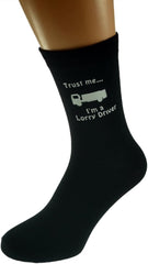 Trust me I'm a Lorry Driver Mens Black Socks UK Mens Size 5-12 - X6N517