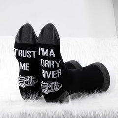 2Pairs Truck Driver Socks Trust Me I'm a Lorry Driver Socks Funny Trucker Gifts Lorry Driver Appreciation Gifts