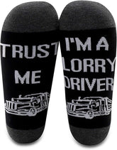 2Pairs Truck Driver Socks Trust Me I'm a Lorry Driver Socks Funny Trucker Gifts Lorry Driver Appreciation Gifts