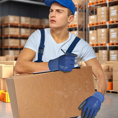 3/12 Pairs FOUR-AM Ultra-Thin PU Coated Protective Handwear for Men and Women, Breathable Polyester Fiber, Non-Slip Grip for Camping, Hiking, Running, and Utility Work