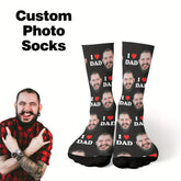 DIY Customized Face Socks with Pictures, Personalized joyful Face Photo Socks, Dad Socks, Funny Socks with Faces, Funny Socks for Men and Women, Prank Gifts, Father's Day Gifts