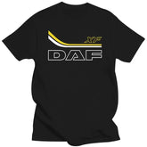 2024 summer new men t shirt Mens Clothing Mens DAF T-Shirt Truck Driver Black short sleeves pure cotton tops casual streetwear