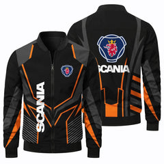 New SCANIA Men's Jacket Fashion Truck Logo Oversized Pilot Jacket Casual Outdoor Sports Cycling Motorcycle Jacket Men's Clothing