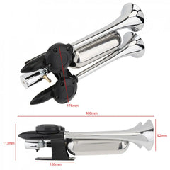 1pcs 12-24 V 100-115 DBs Super Strong Noisy Air Compressor Dual Trumpet Air Horn Suitable for Car Truck Boat Train Vehicle