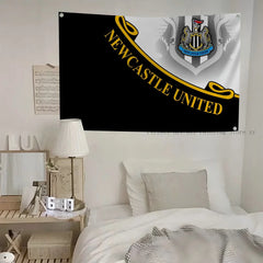 Football Club Flag Flags And Banners Four Hole Flag N-Newcastle U-United Polyester Outdoor Decor Room Aesthetic