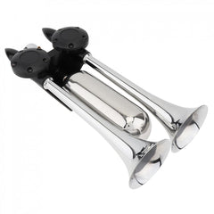1pcs 12-24 V 100-115 DBs Super Strong Noisy Air Compressor Dual Trumpet Air Horn Suitable for Car Truck Boat Train Vehicle