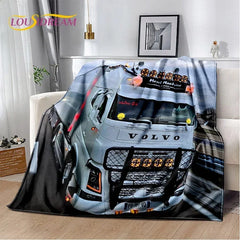 JY01HD Volvo Truck Lorry 3D Printing Soft Flannel Blankets,Throw Blanket Comfortable Blanket for Picnic Beds Sofa Home Bedroom@1