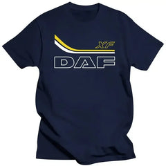 2024 summer new men t shirt Mens Clothing Mens DAF T-Shirt Truck Driver Black short sleeves pure cotton tops casual streetwear