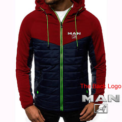 2023 Solid Color Men Truck Man Car Logo Baseball Jackets Slim Fit Thin Cotton Single-breasted Autumn Winter Streetwear Coats Top