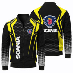 New SCANIA Men's Jacket Fashion Truck Logo Oversized Pilot Jacket Casual Outdoor Sports Cycling Motorcycle Jacket Men's Clothing