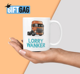 LORRY Wanker Gift Mug - Funny Gifts For Him or Her Truck Driver Present Friend Birthday Humour Rude Christmas Present Gift Wankers Trucker