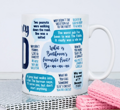 Emergency Dad Jokes Mug, Fathers Day Gift