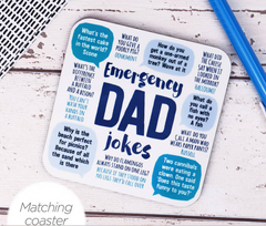 Emergency Dad Jokes Mug, Fathers Day Gift