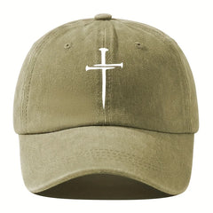 Retro washed cross baseball cap with adjustable outdoor activity and party fashion hat, whiteboard truck driver hat