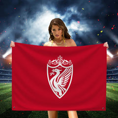 1pc 3X5 flag, Hanging Flags Garden Flag Banner Small Hand-held Flag Room Decoration Wall Decor Tapestry England-liverpool-fc Home Decor Items, 121.92X182.88cm