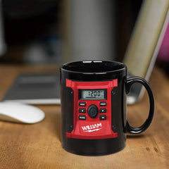 1pc 11oz Custom Name Mug with Digital Clock & Music Player - Personalized Father's Day Gift, Birthday Present for Men, Boyfriend, Dad - Hand Wash Only, Reusable Coffee Cup, Coffee Mug