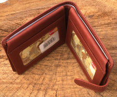 Tractor Leather Wallet Brown or Black Leather Farming Father's Day Birthday Gift 375 wch