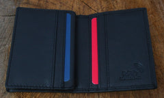 Articulated Lorry Leather Bifold Card Holder Wallet Black Leather RFID Safe Lorry Driver Father's Day Birthday Gift 446 wch