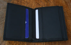 Articulated Lorry Leather Bifold Card Holder Wallet Black Leather RFID Safe Lorry Driver Father's Day Birthday Gift 446 wch