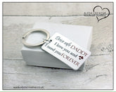 Drive Safe Daddy keyring, Keyring for Daddy, We Need You Forever, Gifts for Husband, Driving Test Pass, Gift for Daddy, Personalised Keyring