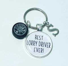 Lorry Driver keyring - Best Lorry Driver ever - thank you gift - Lorry Driver gift