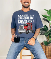 Never Underestimate An Old Guy Driving A Lorry T-shirt - Mens Hgv Grandpa Long Haul Gift Fathers Day Birthday Christmas Gift Top