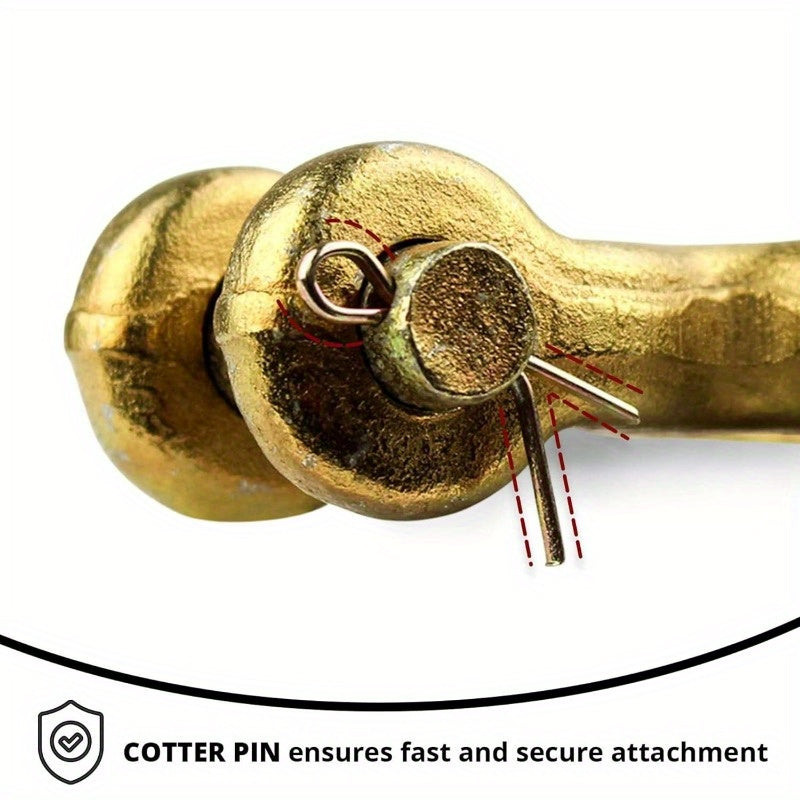 4pcs G70 Heavy-Duty U-Hooks with Safety Lock - Ideal for Securing Cargo on Trucks & Trailers