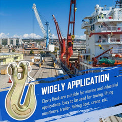 4pcs G70 Heavy-Duty U-Hooks with Safety Lock - Ideal for Securing Cargo on Trucks & Trailers