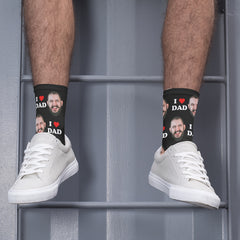DIY Customized Face Socks with Pictures, Personalized joyful Face Photo Socks, Dad Socks, Funny Socks with Faces, Funny Socks for Men and Women, Prank Gifts, Father's Day Gifts