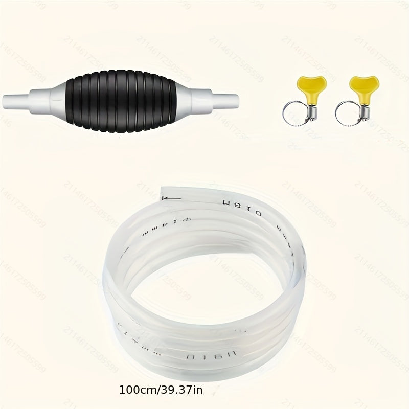 1set Manual Self Suction Oil Pump, Gasoline And Diesel High Flow Suction Oil Guide Pipe, Truck Urea Thickened Water Change Oil Pump
