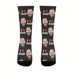 DIY Customized Face Socks with Pictures, Personalized joyful Face Photo Socks, Dad Socks, Funny Socks with Faces, Funny Socks for Men and Women, Prank Gifts, Father's Day Gifts