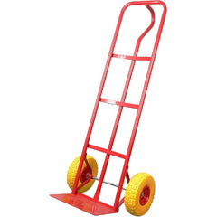 KATSU P-Handle Sack Truck 150kg Loading Capacity High Back Steel Sack Barrow with PU Tyres, Heavy Duty Trolley Hand Truck for Cargo Parcel Lifting Moving Warehouse Delivery