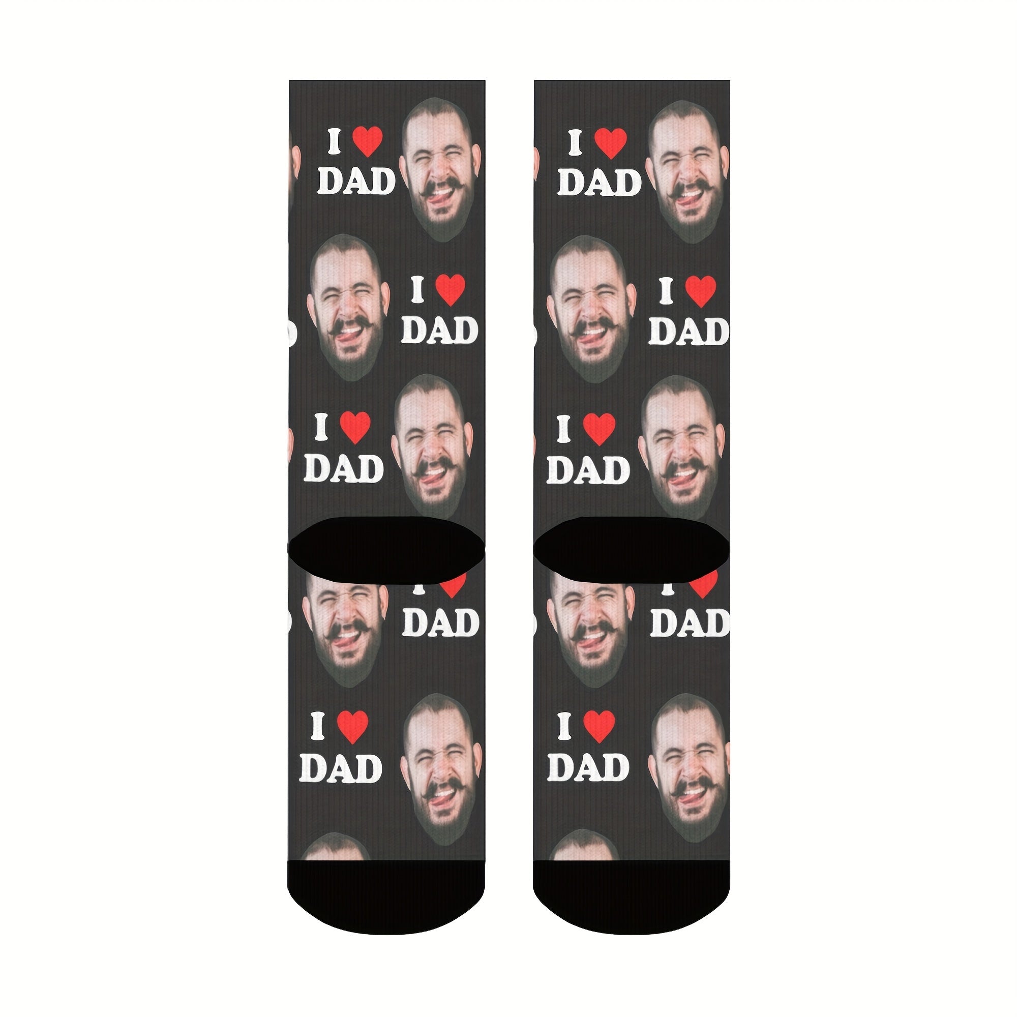 DIY Customized Face Socks with Pictures, Personalized joyful Face Photo Socks, Dad Socks, Funny Socks with Faces, Funny Socks for Men and Women, Prank Gifts, Father's Day Gifts
