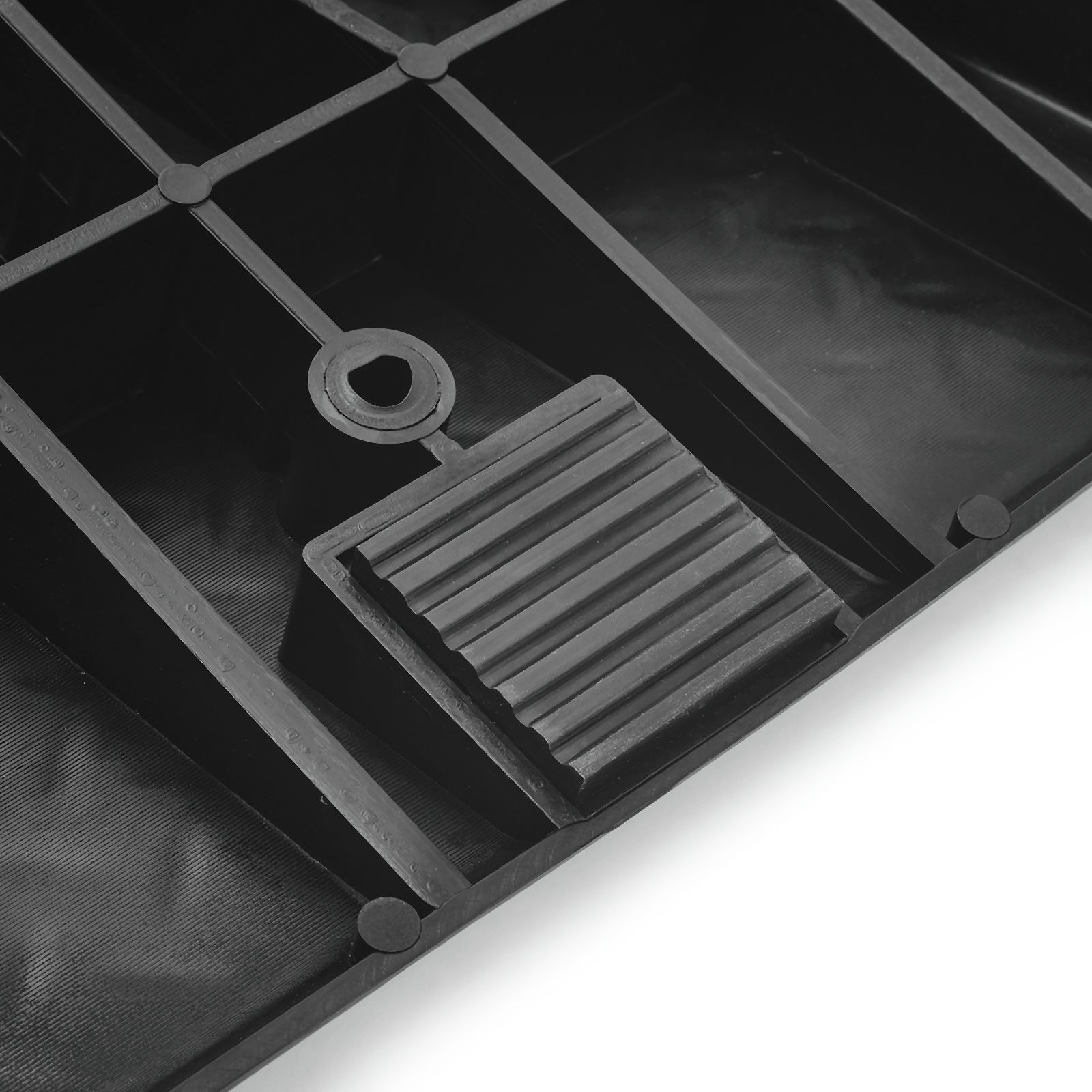 2pcs Heavy Duty Rubber Plastic 5 Ton GVM Low Ground Height Garage Vehicle Car Van Ramps, Vehicle Repairing Lifting Ramp, Anti-slip Rubber Ramps, Portable to Carry