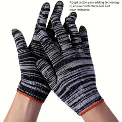 24-Pack Durable Work Gloves - Tear-Resistant, Lightweight, Breathable, Lead-Free Material, Ideal for Construction, Gardening, Home Renovation, Auto Repair, Machine Washable, BPA-Free, Perfect for Gardening Tools and Lawn Care