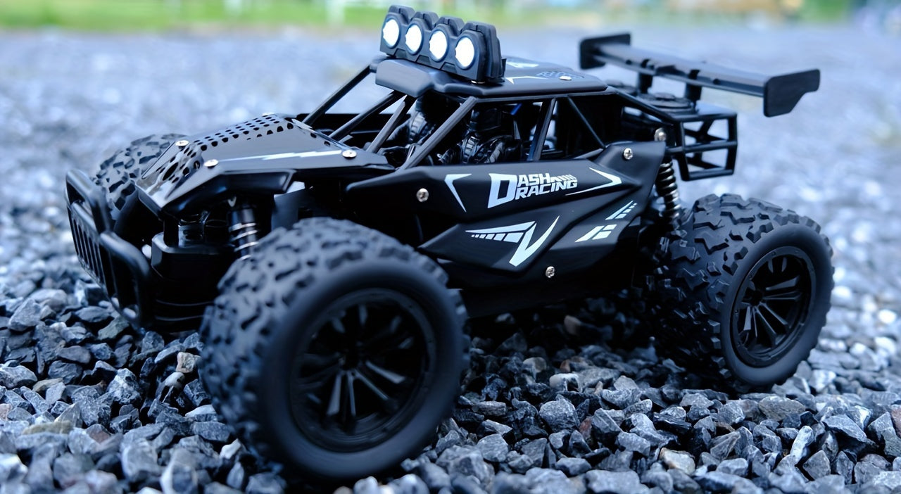 K.K 1:16 2.4G Remote Control Cars, Alloy Body, Bigger Headlights, High Speed up to 20 Km/h, Play time up to 50 mins with dual Batteries, Youngsters Best Gifts for Christmas, Halloween, Thanksgiving