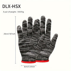 24pcs Durable Work Gloves - Tear-Resistant, Lightweight & Breathable, Lead-Free Material for Construction, Gardening, Home Renovation & Auto Repair, Machine Washable, BPA-Free