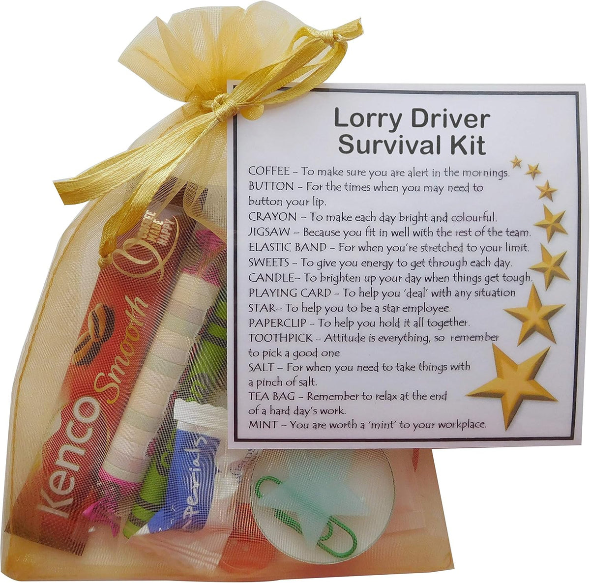 Lorry Driver Survival Kit - Funny Novelty Gift for Secret Santa