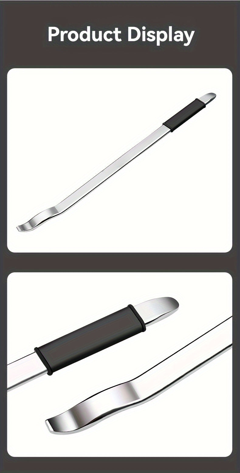 Durable Metal Professional Tire Removal Tool with Rubber Handle - Easy Tire Change for Home Garage & Auto Repair