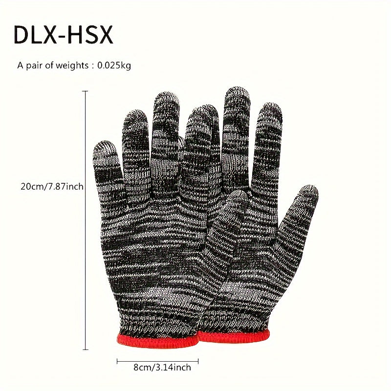 24-Pack Durable Work Gloves - Tear-Resistant, Lightweight, Breathable, Lead-Free Material, Ideal for Construction, Gardening, Home Renovation, Auto Repair, Machine Washable, BPA-Free, Perfect for Gardening Tools and Lawn Care