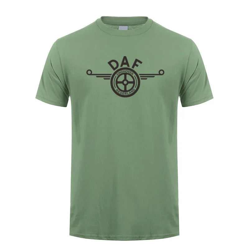 DAF Trucks T Shirt Men Summer Short Sleeve Cotton DAF Mans Tshirts XS-5XL LH-139