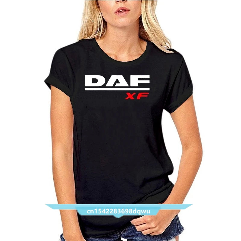 Truck Daf T Shirt Xf Trucker Lorry Driver Hgv Harajuku Streetwear Shirt Men Lf 3Xl V8 Extreme All Color