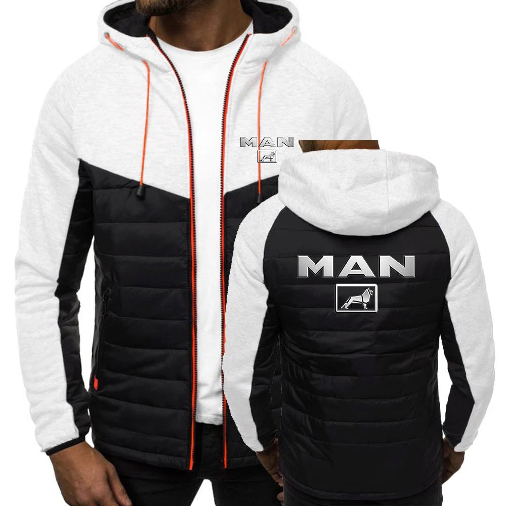 2023 Solid Color Men Truck Man Car Logo Baseball Jackets Slim Fit Thin Cotton Single-breasted Autumn Winter Streetwear Coats Top