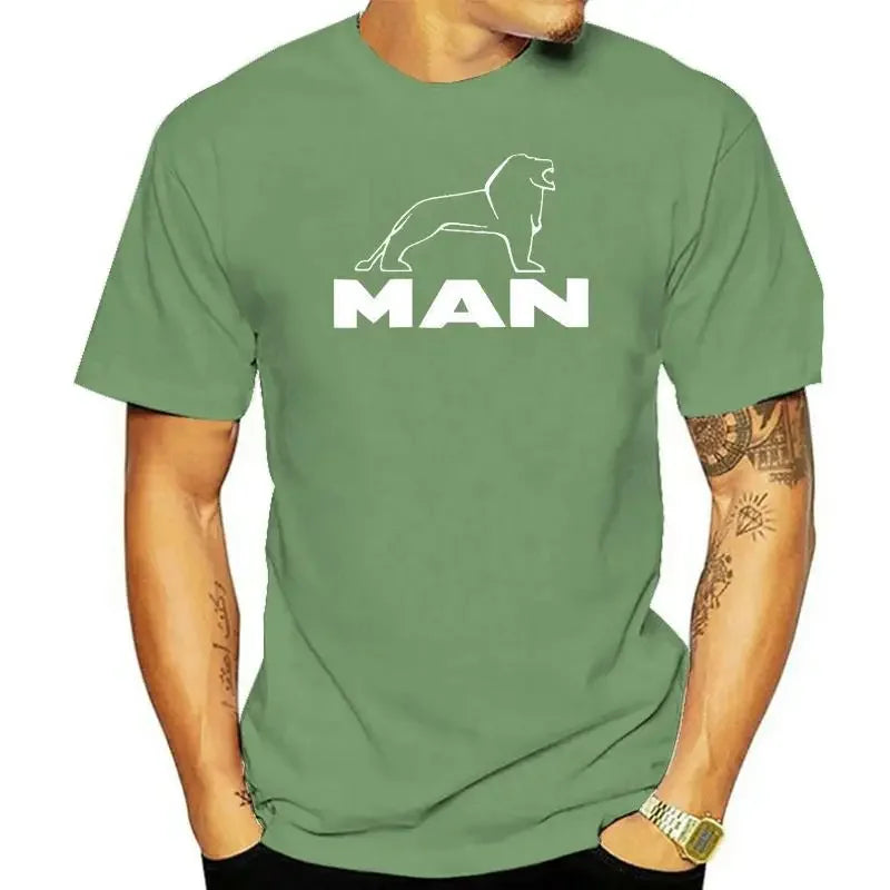 100% cotton men T shirt Women Tops tee MAN TRUCK LOGO UNISEX T-SHIRT Age1-3XL TGX TGL TGM TGS HAULAGE TRUCK DRIVER GIFT