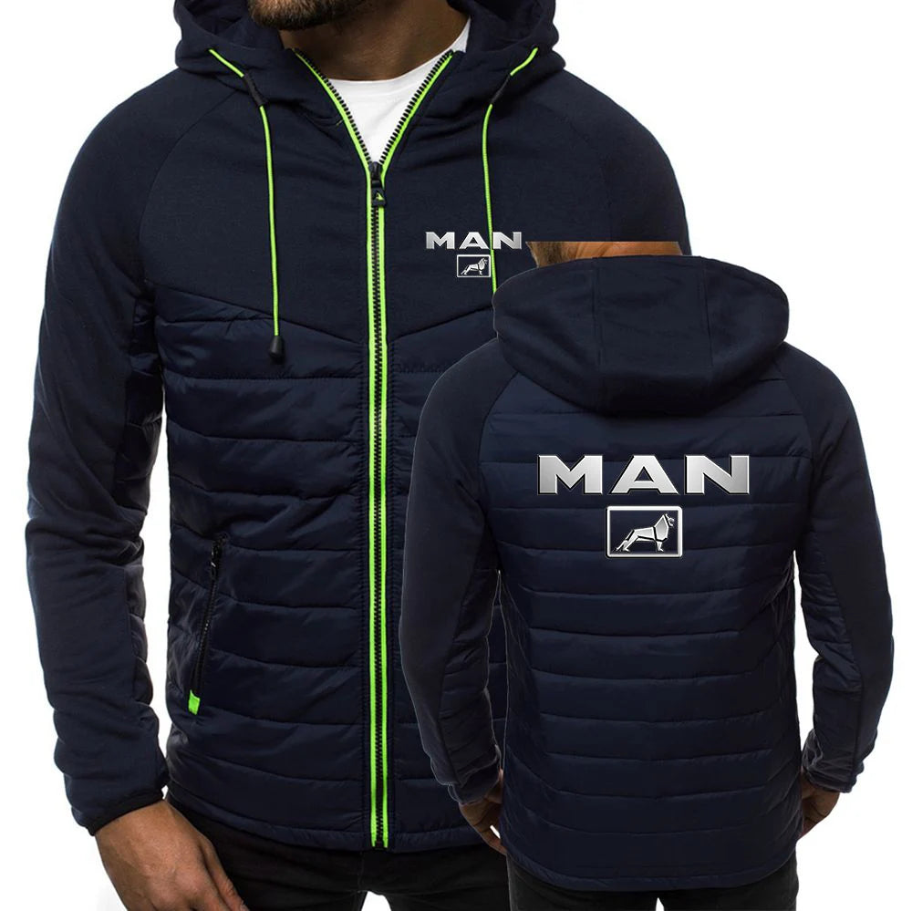 2023 Solid Color Men Truck Man Car Logo Baseball Jackets Slim Fit Thin Cotton Single-breasted Autumn Winter Streetwear Coats Top