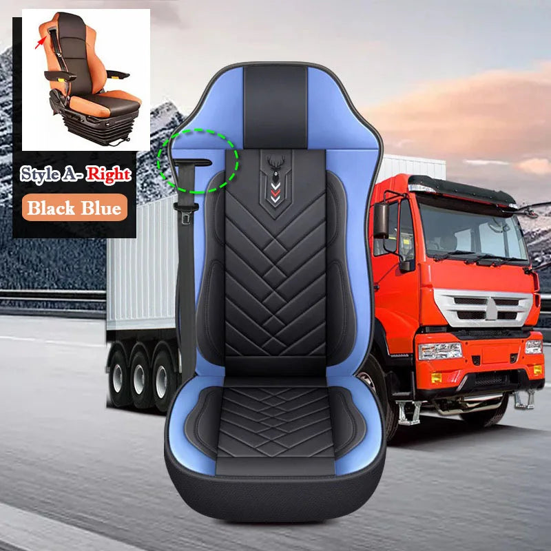 BIg Truck Lorry Bus Auto Seat Cushion Cover Leather Seat Cover All Inclusive for SITRAK SCANIA Volvo Benz Renault DAF IVECO Hino
